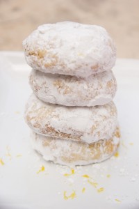 Chewy Lemon Snowdrop Cookies